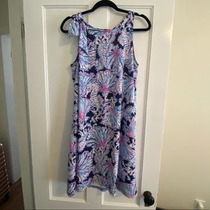 Lilly Pulitzer Luella Sleeveless Shift Swing shells bells Dress